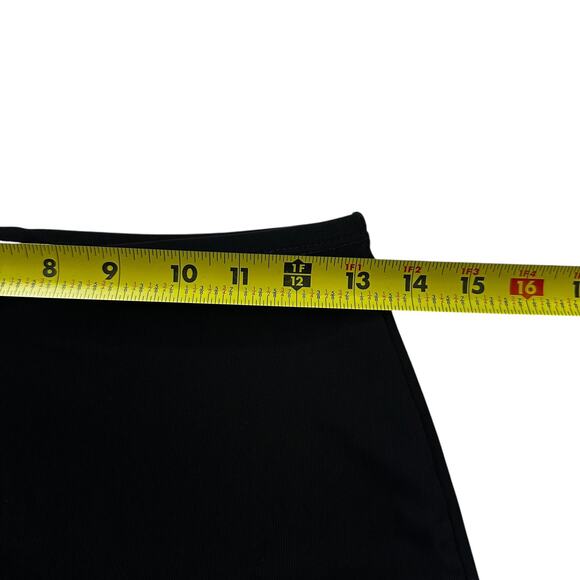 Vol 1 Black Vintage Side Slits Mini Skirt Women's Size Large | 62-39-2 - Picture 5 of 5